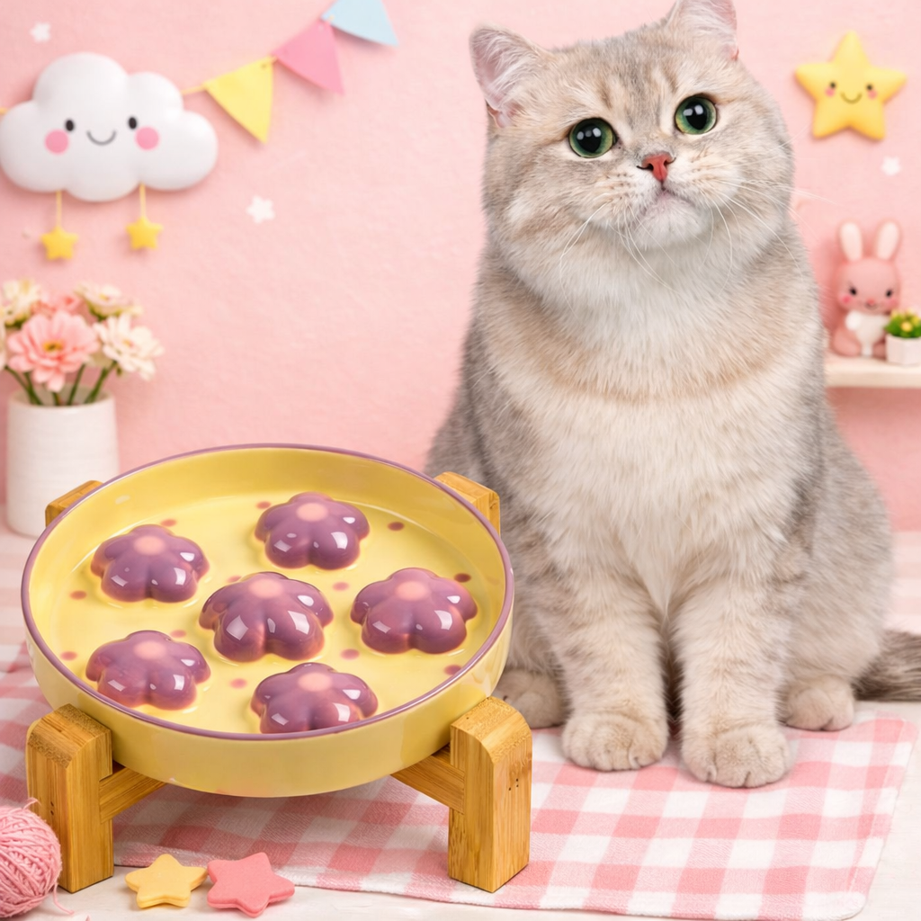 Purrlumi Slow Feeder Cat Bowl