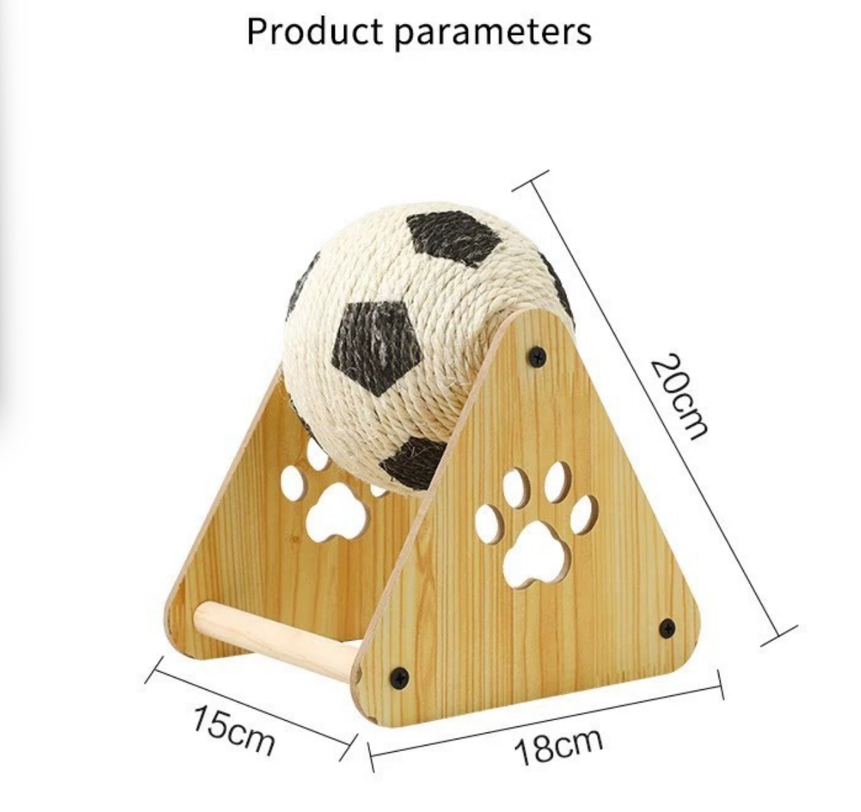 Purrlumi Cat Scratch Ball Toy