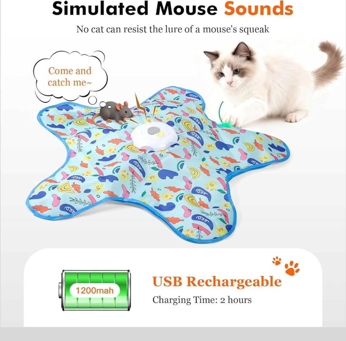 Purrlumi Electric Hide and Seek Cat Toy